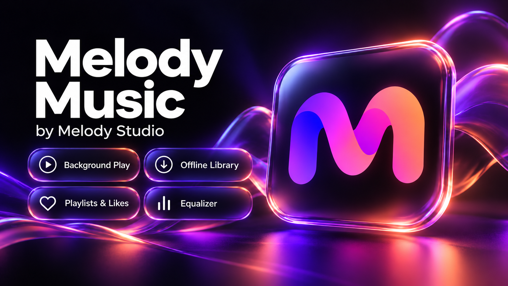 Melody Music features and app logo